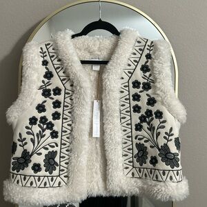 NWT House of Harlow 1960 Embroidered Vest